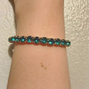 Green tennis bracelet